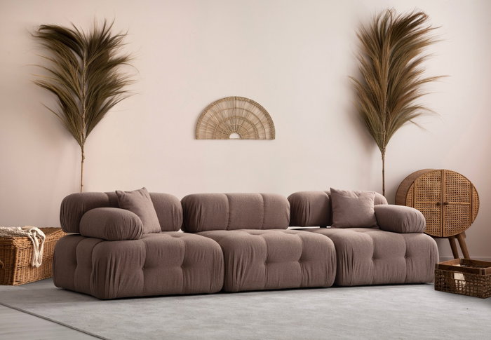 Atelier Del Sofa Doblo Sofá de 3 Plazas - Capuchino
